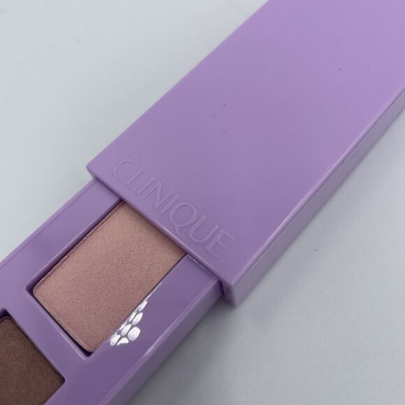 New Clinique Eyeshadow All About Eye Shadow Duo 14 Strawberry Fudge .06oz / 1.7g - Picture 2 of 5